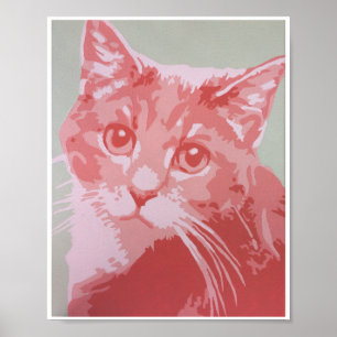 Poster Copie de corail de chat