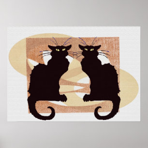 Poster Copie de deux chats
