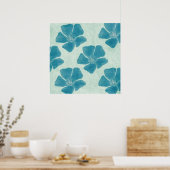 Poster Copie de fleur de turquoise (Cuisine)