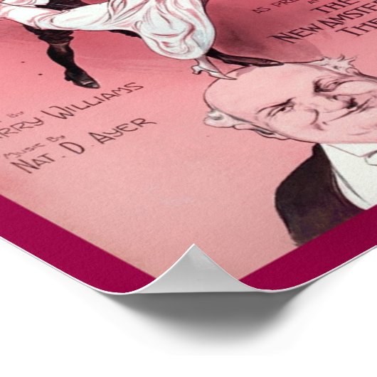 Poster Copie de la couverture musicale Ragtime Suffragett (Coin)