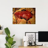 Poster Copie de la peinture de la grotte de Bison (Bureau à domicile)