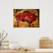 Poster Copie de la peinture de la grotte de Bison (Cuisine)