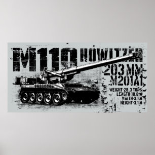Poster Copie de l'obusier M110