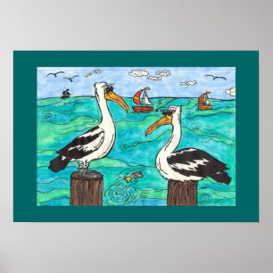 Poster Copie de pélicans