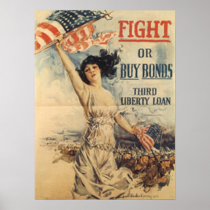 Poster Copie de prêt de liberté de WWI