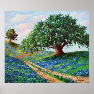 Poster Copie "de route de Bluebonnet"