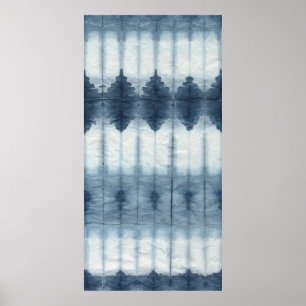 Poster Copie de Shibori Indigio