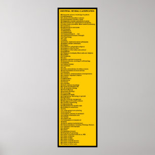 Poster Copie de système de classification universelle de
