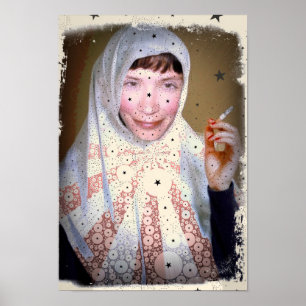 Poster Copie de tabagisme de toile de nonne