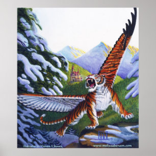 Poster Copie de tigre de vol