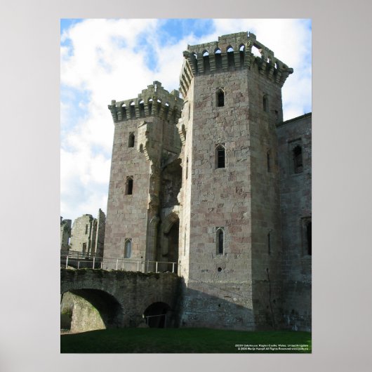 Poster Copie du château de Gatehouse Raglan 20263 (Devant)