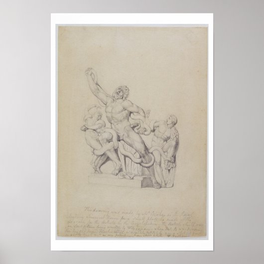 Poster Copie du Laocoon, pour Rees's Cyclopedia, 1815 ( (Devant)