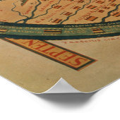 Poster Copie d'un Beatus mappamundi du 8ème siècle (Coin)