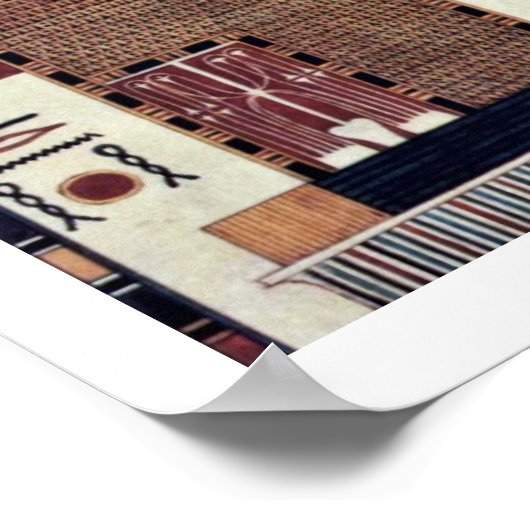 Poster Copie D'Une Peinture Murale De La Grave De Seti (Coin)