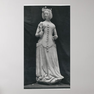 Poster Copie d'une statue d'Isabella de la Bavière