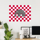 Poster copie éléphant (Bureau à domicile)