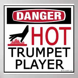 Poster Copie Hot Trumpet Player