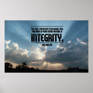Poster Copie inspirée d'affiche d'intégrité