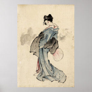 Poster Copie japonaise de femme