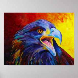 Poster Copie juvénile d'Eagle chauve - par Corina St
