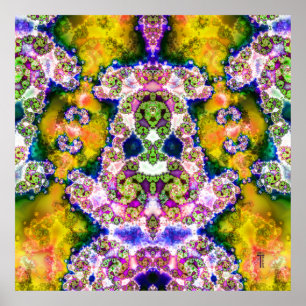 Poster Copie logarithmique d'art de la variation 3