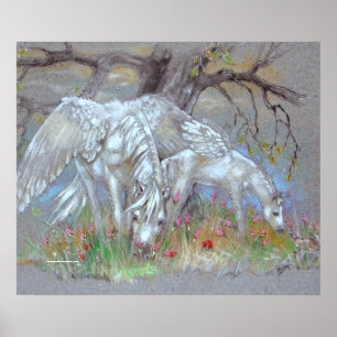 Poster COPIE - mère et poulain de Pegasus