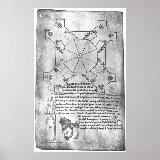 Poster Copie par télécopieur d'un plan de la tour (Devant)