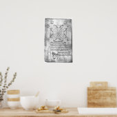 Poster Copie par télécopieur d'un plan de la tour (Cuisine)