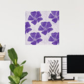 Poster Copie pourpre de fleur (Bureau à domicile)