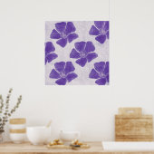 Poster Copie pourpre de fleur (Cuisine)