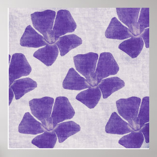 Poster Copie pourpre de fleur