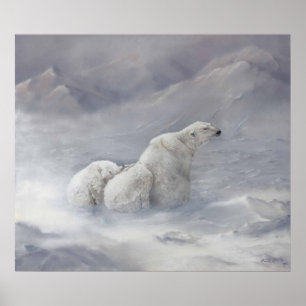 Poster Copie UV de toile de "premier hiver"