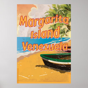 Poster Copie vintage d'affiche de voyage d'île de