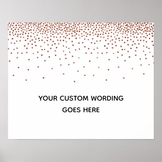 Poster Copper Confetti Faites-Le Vous-Même Symbole De Mar (Devant)