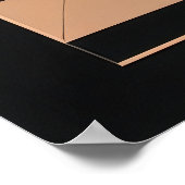 Poster Copper Minimalist Geometry (Coin)