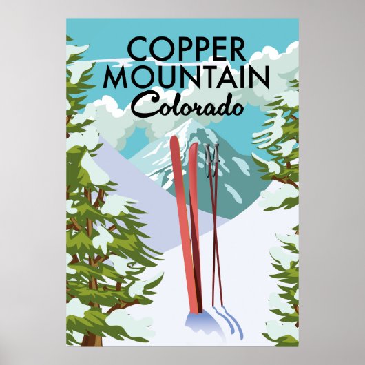 Poster Copper Mountain Colorado Ski (Devant)