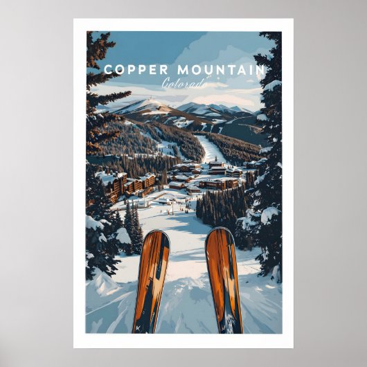 Poster Copper Mountain Ski Print 1 (Devant)