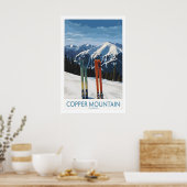 Poster Copper Mountain Ski Wall Art Ski Print 1 (Cuisine)