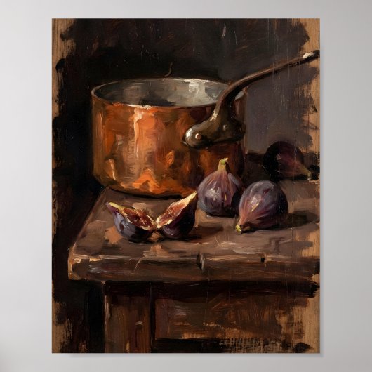 Poster Copper Pot II Peinture Vintage (Devant)
