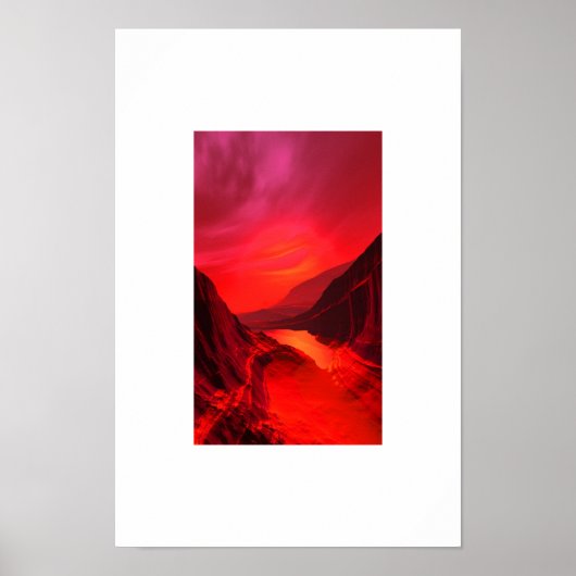 POSTER COPPERWINE CONTINENTS COLORSHIFT (Devant)