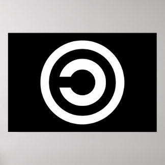 Poster Copyleft - l'information veut être libre
