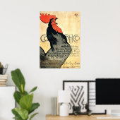 Poster Coq chantant par Théophile Alexandre Steinlen (Bureau à domicile)