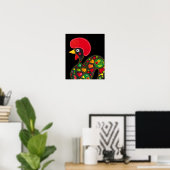Poster Coq de Barcelos Nr02 - Galo de Barcelos (Bureau à domicile)