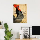Poster Coq de Cocorico périodique (Bureau à domicile)