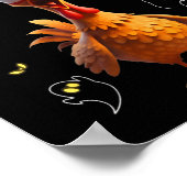 Poster Coq effrayant F-caw-f Fantôme (Coin)