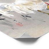 Poster Coq et Hen avec chicks, Watanabe Seitei (Coin)