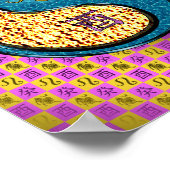 Poster Coq Leo & Water (Coin)