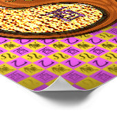 Poster Coq Leo & Wood (Coin)