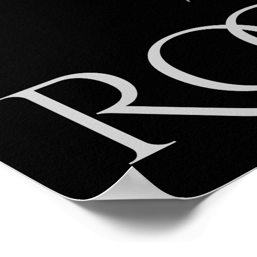 Poster Coq noir et blanc Ferme de poulet spectaculaire (Coin)