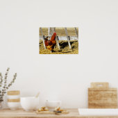 Poster Coq Rhode Island Red (Cuisine)
